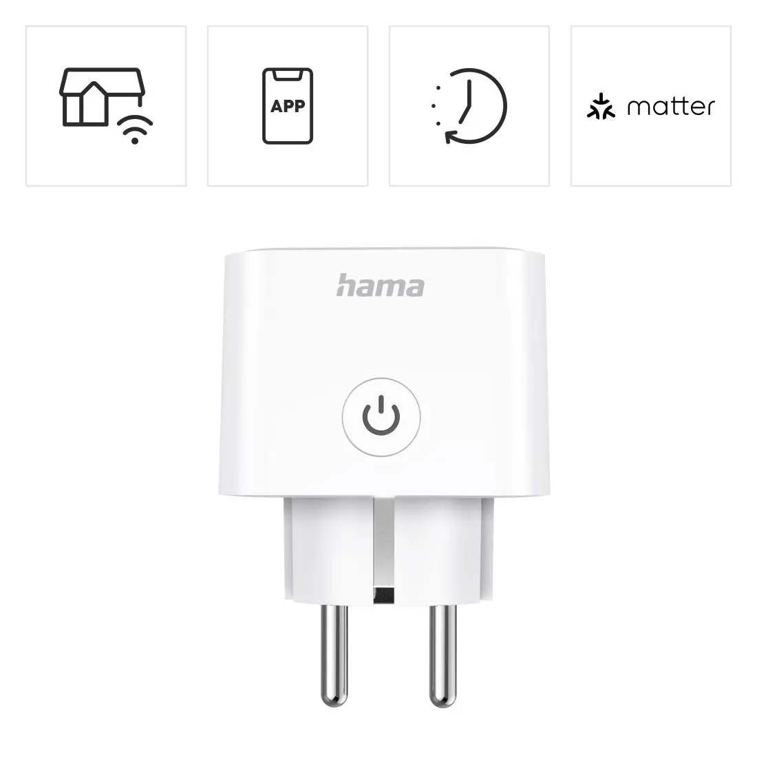 HAMA Смарт мини контакт, Wi-Fi, Гласов контрол, 3680 W, Matter - image 13