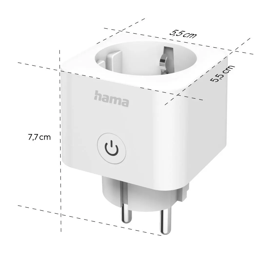 HAMA Смарт мини контакт, Wi-Fi, Гласов контрол, 3680 W, Matter - image 14