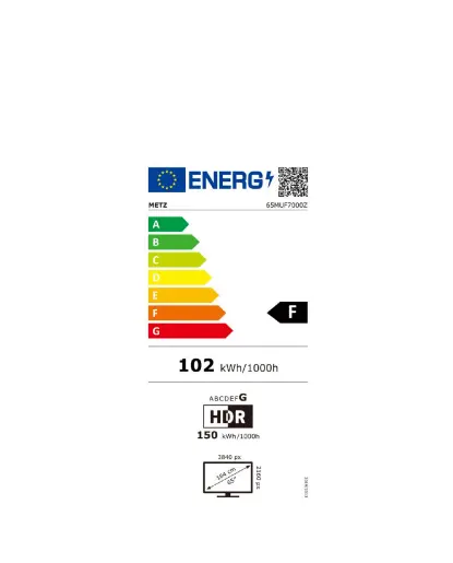 METZ Телевизор 65" UHD LED SMART TV, 4K, Google TV, Frameless - image 5