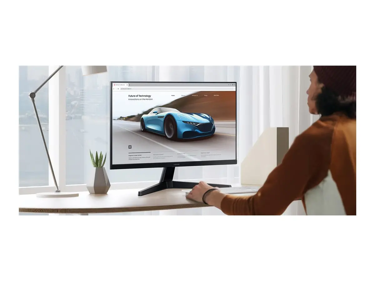 Монитор, Samsung 24F330 24" VA LED 1920x1080 5ms 100Hz 250cd/m2 HDMI Black - image 9