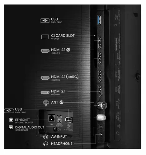 Телевизор, Hisense 75" E7Q Pro, 4K Ultra HD 3840x2160, QLED, Quantum Dot, 144Hz, HDR 10+ adaptive, HLG, Dolby Vision, Hi-Concerto,Dolby Vision Atmos, Smart TV, WiFi 5GHz, WiFi Direct,Light Sensor, BT, Anyview Cast, 4xHDMI, 2xUSB, LAN, CI+, DVB-T2/C/S2, Black - image 3