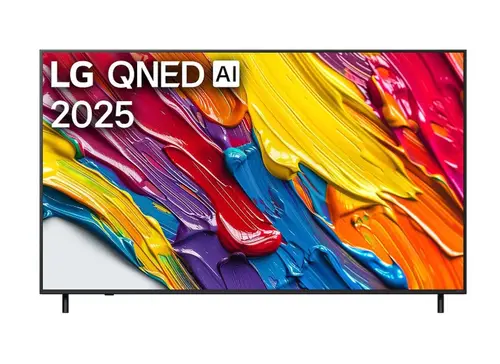 Телевизор, LG 75QNED82A3B, 75" 4K QNED HDR Smart TV, 3840x2160, DVB-T2/C/S2, Alpha 7 AI Processor, HDR10 / HLG, webOS 25 ThinQ, VRR / ALLM / HGiG, 4K Upscaling, WiFi 5, Voice Controll, Bluetooth 5.1, AirPlay 2, LAN, CI, HDMI, SPDIF, Google Cast, 2 pole Stand - 1