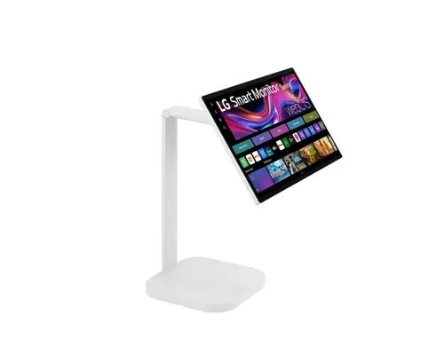 Монитор, LG 32U889SA-W, 31.5" IPS, Smart webOS, Touch, Swind, 5ms GtG, 1000:1, 350cd/m2, UHD 4K (3840 x 2160), HDR 10, DCI-P3 95%, 3xUSB Type-C (PD 65W), 2xHDMI, Tilt , Height adjustment, Swivel, Pivot, AirPlay 2, Speacers 5W x 2, LG Switch, White - image 2