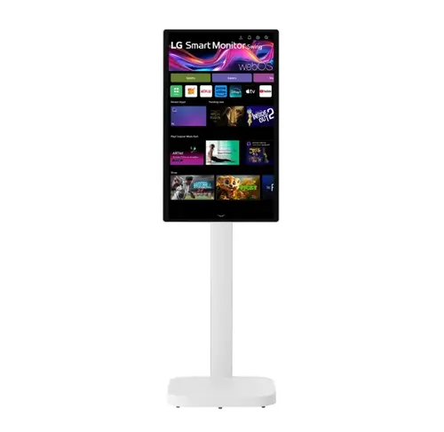 Монитор, LG 32U889SA-W, 31.5" IPS, Smart webOS, Touch, Swind, 5ms GtG, 1000:1, 350cd/m2, UHD 4K (3840 x 2160), HDR 10, DCI-P3 95%, 3xUSB Type-C (PD 65W), 2xHDMI, Tilt , Height adjustment, Swivel, Pivot, AirPlay 2, Speacers 5W x 2, LG Switch, White - image 4