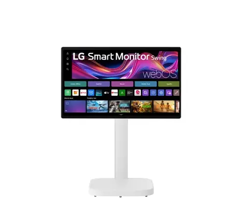 Монитор, LG 32U889SA-W, 31.5" IPS, Smart webOS, Touch, Swind, 5ms GtG, 1000:1, 350cd/m2, UHD 4K (3840 x 2160), HDR 10, DCI-P3 95%, 3xUSB Type-C (PD 65W), 2xHDMI, Tilt , Height adjustment, Swivel, Pivot, AirPlay 2, Speacers 5W x 2, LG Switch, White - image 6