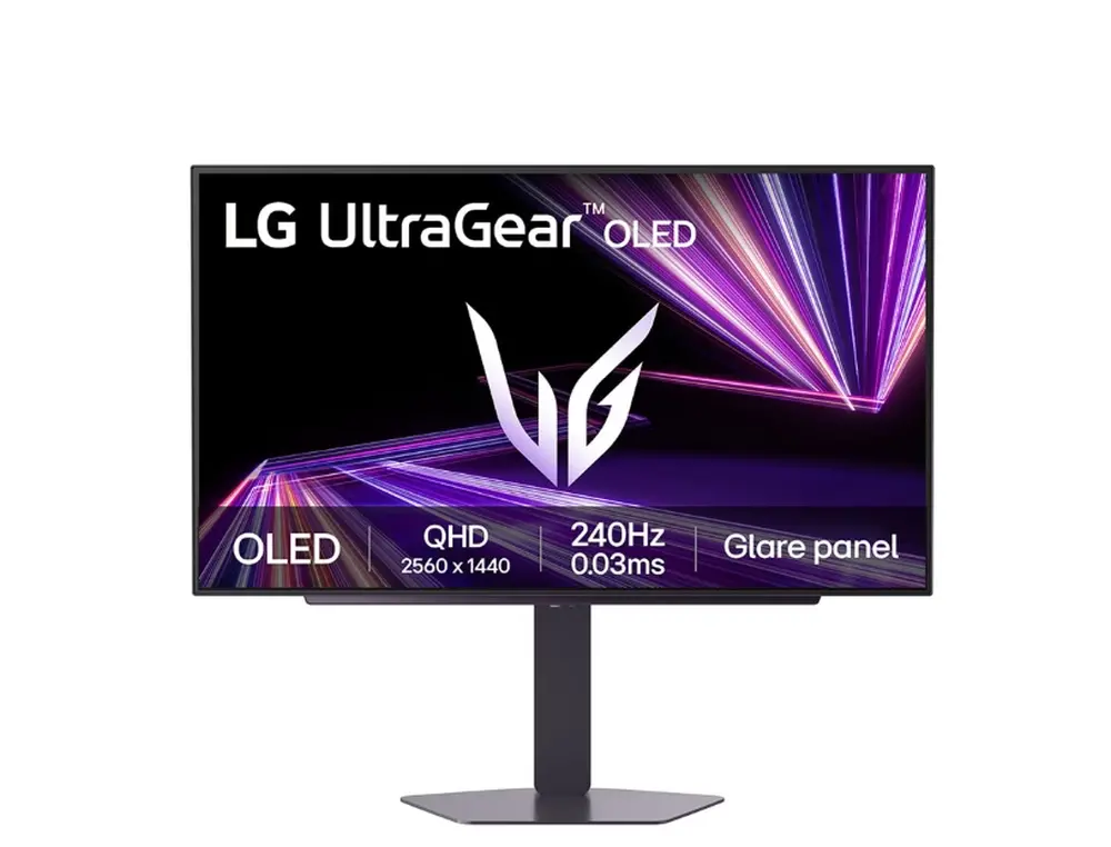 Монитор, LG 27GX704A-B, UltraGear 26.5" OLED, 0.03ms GtG, 240 Hz, 1500000:1, 275cd/m2, QHD 2560x1440, HDR 10, DCI-P3 99.5%, AMD FreeSync, NVIDIA G-SYNC Compatible, VRR, USB, HDMI, DisplayPort, Headphone Out, Reader mode, Black Stabilizer, Tilt, Height Adjustable