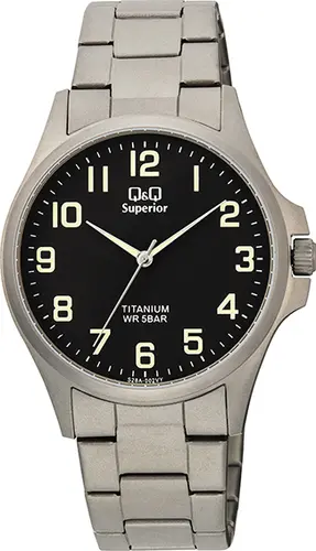 Ceas analogic bărbătesc Q&Q Superior Titanium - S28A-002VY - 1