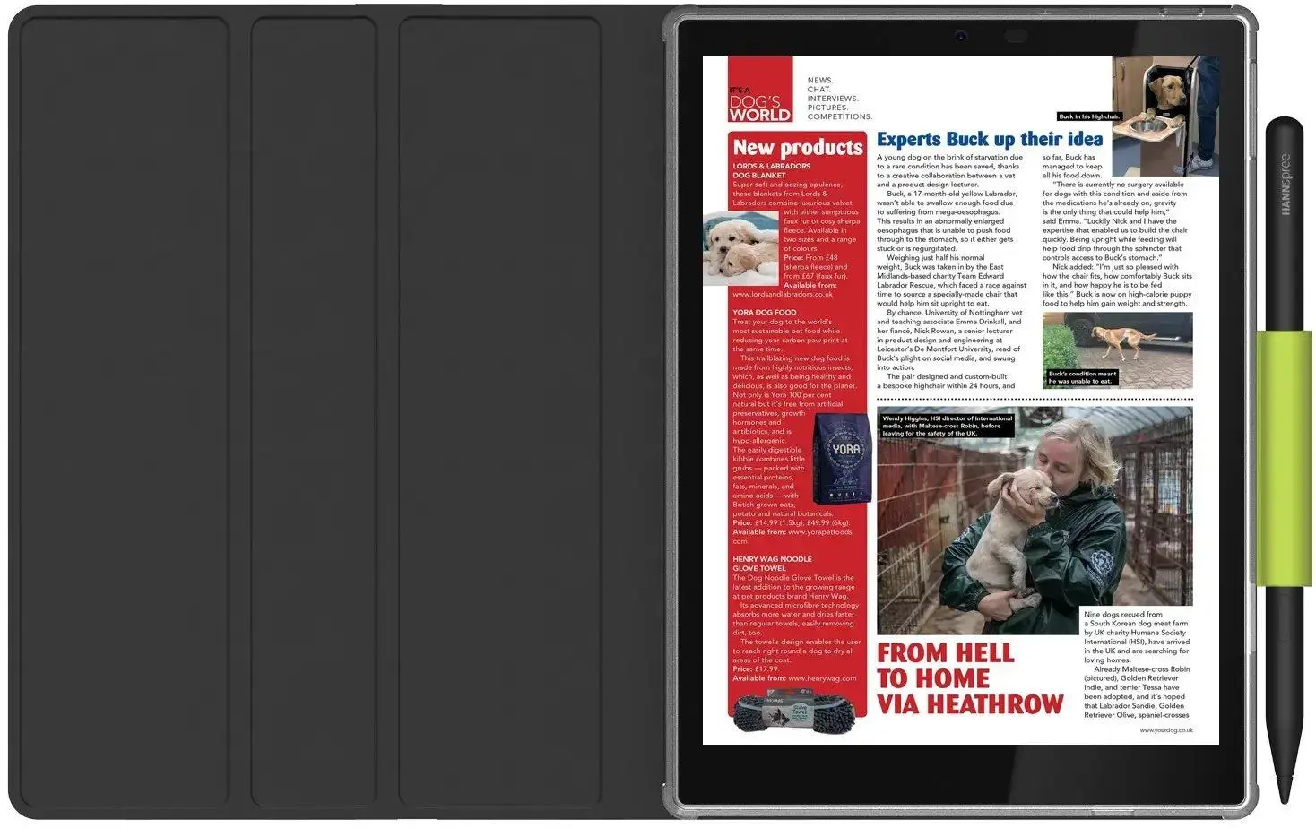 Таблет и четец Hannspree Lumo Paper 7.8", 64 GB, в комплект с калъф Smart Folio - image 3