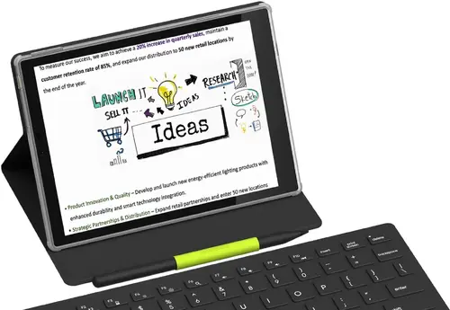 Tabletă și cititor electronic Hannspree Lumo Paper 7.8", 64 GB, cu husă Smart Folio - 7