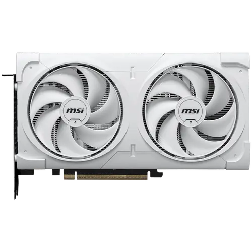 MSI Video Card NVIDIA GeForce RTX 5060 Ti 16G VENTUS 2X OC WHITE PLUS, 16GB GDDR7, 128-bit, 2602 MHz Boost, 4608 CUDA Cores, PCIe 5.0 (x8), 3x DP 2.1b, HDMI 2.1b, RAY TRACING, Dual Fan, 180W TDP, 8-pin PCIe Power, G-SYNC, 2-Slot, 3Y - image 1