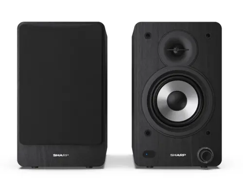 Аудио система, Sharp Audio Systems CP-SS30(BK), Hifi Systems BOOKSHELF SPEAKERS 60W (2 x 30W) RMS 2, Bluetooth v5.0, USB playback, MP3 Audio decoder, RCA L/R In, 3.5mm Aux-in / line-in, Digital optical-in, Wooden speaker, Black - image 1