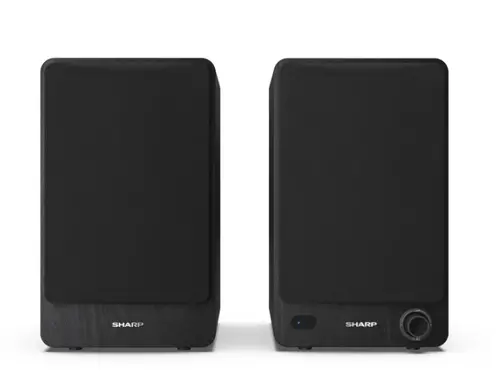 Аудио система, Sharp Audio Systems CP-SS30(BK), Hifi Systems BOOKSHELF SPEAKERS 60W (2 x 30W) RMS 2, Bluetooth v5.0, USB playback, MP3 Audio decoder, RCA L/R In, 3.5mm Aux-in / line-in, Digital optical-in, Wooden speaker, Black - image 2