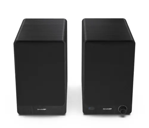 Аудио система, Sharp Audio Systems CP-SS30(BK), Hifi Systems BOOKSHELF SPEAKERS 60W (2 x 30W) RMS 2, Bluetooth v5.0, USB playback, MP3 Audio decoder, RCA L/R In, 3.5mm Aux-in / line-in, Digital optical-in, Wooden speaker, Black - image 4
