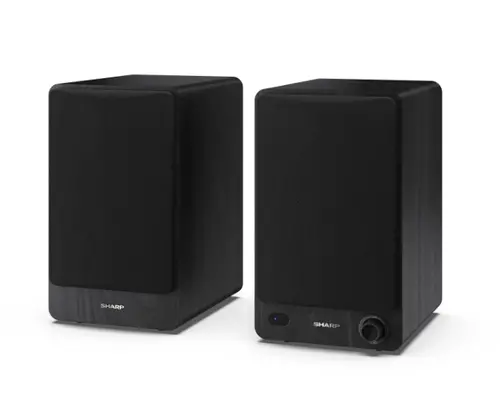 Аудио система, Sharp Audio Systems CP-SS30(BK), Hifi Systems BOOKSHELF SPEAKERS 60W (2 x 30W) RMS 2, Bluetooth v5.0, USB playback, MP3 Audio decoder, RCA L/R In, 3.5mm Aux-in / line-in, Digital optical-in, Wooden speaker, Black - image 5