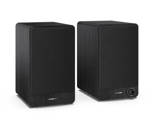 Аудио система, Sharp Audio Systems CP-SS30(BK), Hifi Systems BOOKSHELF SPEAKERS 60W (2 x 30W) RMS 2, Bluetooth v5.0, USB playback, MP3 Audio decoder, RCA L/R In, 3.5mm Aux-in / line-in, Digital optical-in, Wooden speaker, Black - image 6