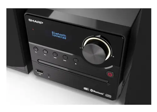 Аудио система, Sharp Audio Systems XL-B517D(BK), HI-FI MICRO SYSTEM, 45W total max power output, DAB+ and FM tuner with RDS, Bluetooth v5.0, CD player, USB playback, 3.5mm Aux-in / line-in, Headphone jack, wooden speaker, Black - image 4