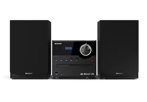 Аудио система, Sharp Audio Systems XL-B517D(BK), HI-FI MICRO SYSTEM, 45W total max power output, DAB+ and FM tuner with RDS, Bluetooth v5.0, CD player, USB playback, 3.5mm Aux-in / line-in, Headphone jack, wooden speaker, Black - image 7