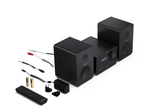 Аудио система, Sharp Audio Systems XL-B520D(BK), HI-FI MICRO SYSTEM, 40 (peak), DAB+/DAB and FM radio with RDS, Bluetooth v5.0, CD player, USB MP3 playback, 3.5mm Headphone jack / line-out, wooden speaker, Black - image 12