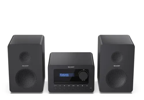 Аудио система, Sharp Audio Systems XL-B520D(BK), HI-FI MICRO SYSTEM, 40 (peak), DAB+/DAB and FM radio with RDS, Bluetooth v5.0, CD player, USB MP3 playback, 3.5mm Headphone jack / line-out, wooden speaker, Black - image 5