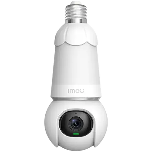 Imou Bulb Cam 5MP, bec & cameră 2 în 1 5MP cu vedere nocturnă color, 340°Pan & 0-90°Tilt, 5MP progressive CMOS, H.265, micro SD(512GB), obiectiv fix