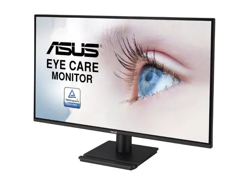 Monitor, Asus VA27AQ Eye Care, 27 ", IPS, QHD, 99% sRGB, fără ramă, HDMI, DisplayPort, VGA, 1ms MPRT, difuzoare stereo, lumină albastră redusă, fără - 2