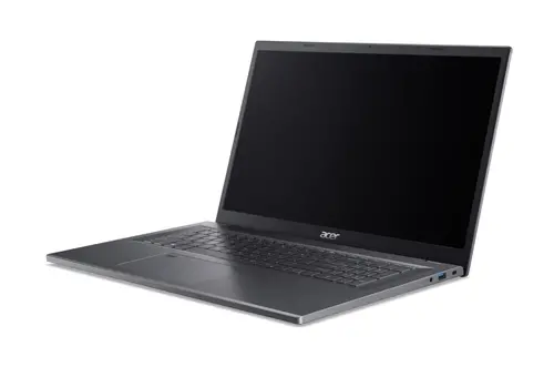 Лаптоп, Acer Aspire 17, A17-51M-59K6, Intel Core 5 120U (up to 5.00GHz, 12MB), 17.3" FHD (1920x1080) IPS slim bezel LCD, 16GB DDR5 4600MHz, 512GB PCIe NVMe SSD, Intel UMA, FHD Cam,WiFi 6E, BT 5.1, Backlit Kbd, No OS, Steel Gray - image 1