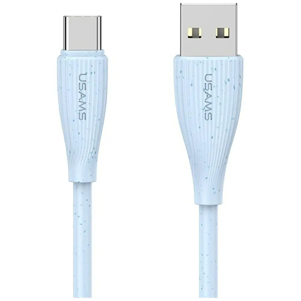 Кабел за бързо зареждане и данни USAMS US-SJ714 USB-C - USB-A 18W 1 метър, син