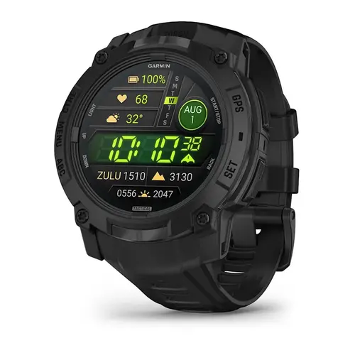 Garmin Instinct® 3 – 50 мм, AMOLED, Tactical Edition  - Instinct® 3 – 50 мм, AMOLED, Tactical Edition - Black с Black каишка 010-03020-