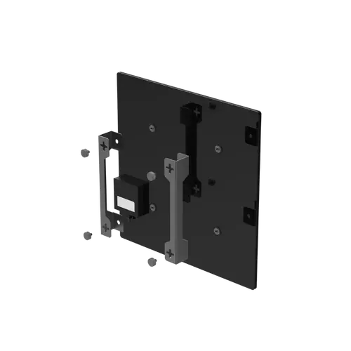 AENO Premium Eco Smart Quadro Wall Heater, 500W, 50x50 cm., Tempered glass, Infrared+convection heating type, LED display Plug type: Europe (E/F type), BLACK, , Made in Poland - image 3