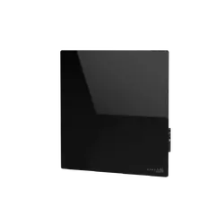 AENO Premium Eco Smart Quadro Wall Heater, 500W, 50x50 cm., Tempered glass, Infrared+convection heating type, LED display Plug type: Europe (E/F type), BLACK, , Made in Poland