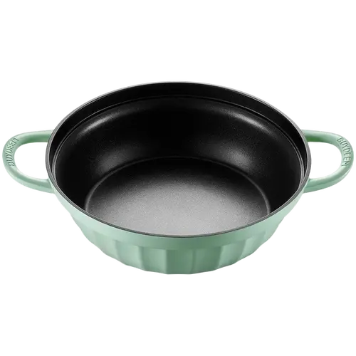 BUYDEEM Αντικολλητική πολυμαγειρική κατσαρόλα από χυτό αλουμίνιο 3,8L, μοντέλο CP181, χρώμα Cozy Greenish - 3
