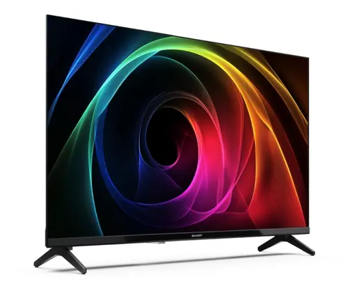 Телевизор, Sharp 32HA1205E, 32" LED HD 1366x768 HD Frameless, 100 000:1, DVB-T/T2/C/S/S2, Active Motion 100, Speaker 2x8W, Dolby Digital, CI+, 3xHDMI (ARC/CEC), 2xUSB, LAN, Video/Audio input (3 x RCA), Hotel Mode, E, 2 pole Stand - image 2