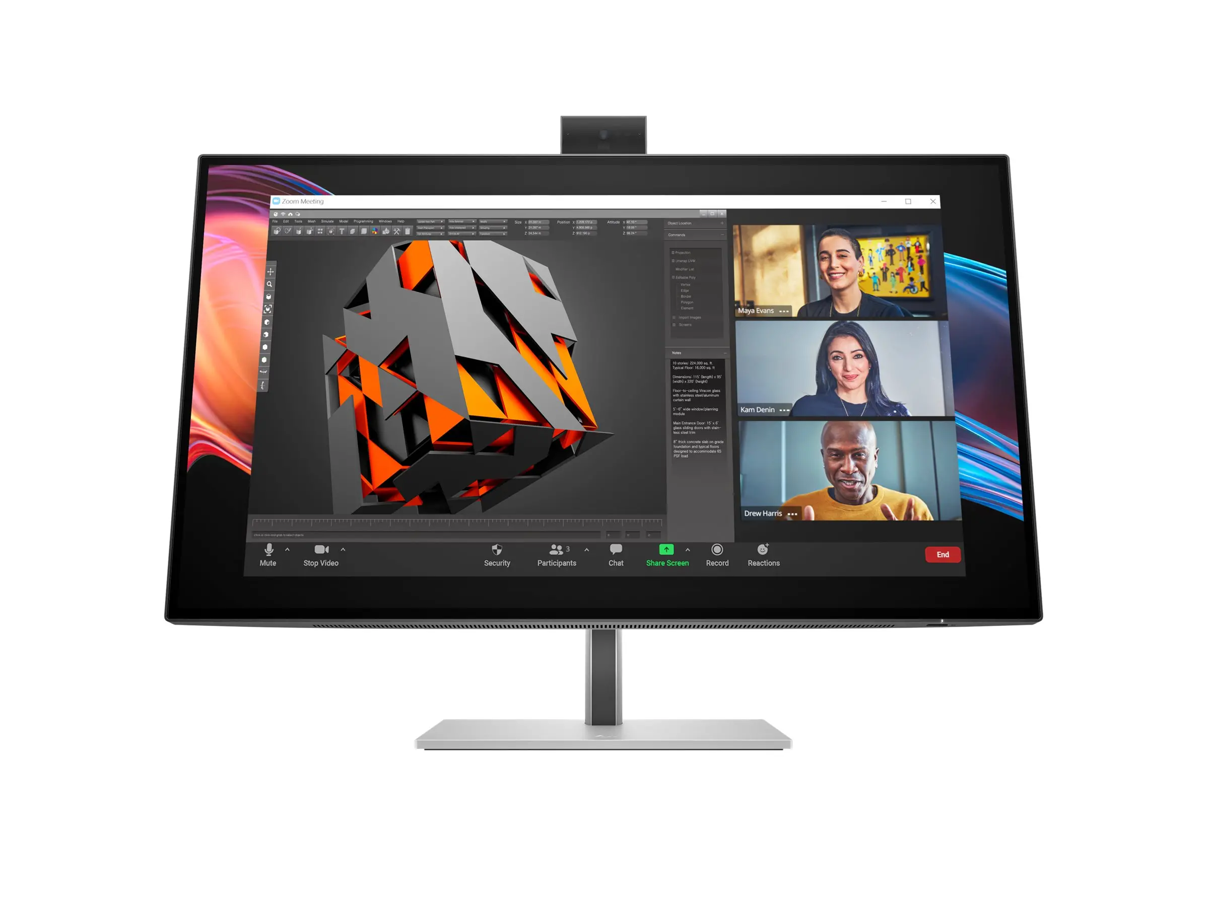 HP Series 7 Pro 727pm 27 ιντσών IPS UHD 400nits 5ms HDMI DP USB Thunderbolt (EN)