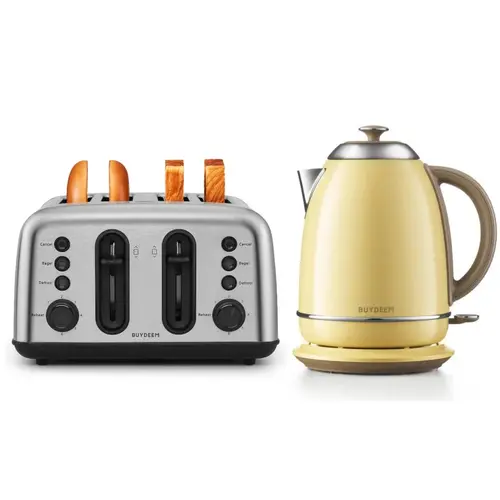 BUYDEEM Electric Kettle, model K640E, color Mellow Yellow, EU - image 2