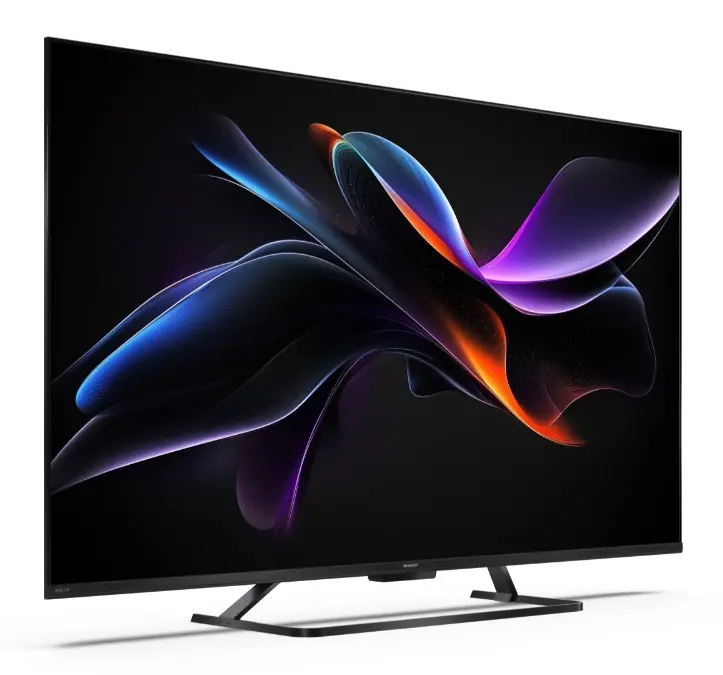 Телевизор, Sharp 50HR7265E, 50" QLED GOOGLE TV, 4K 144Hz Quantum Dot 3840x2160 Frameless, AQUOS AI, DVB-T/T2/C/S/S2, Active Motion 1400, HDR10, Dolby Atmos, Dolby Vision, DTS:X, Google Assistant, HDMI eARC, Mini Composite/CVBS + Audio input, USB, Wi-Fi, Bluetooth, - image 4