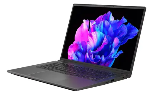 Лаптоп, Acer Swift X 14, SFX14-71G-75L8, Intel Core i7-13700H(3.70GHz up to 5.00GHz, 24MB),14.5" 2.8K OLED (2880x1800) 120Hz, 16GB DDR5, 1024 GB NVMe SSD,RTX 4050 6GB GDDR6, FHD Cam,WiFi 6E, BT 5.1, Micro SD card,Backlit Kbd, Win 11 Home , Steel Gray - image 3