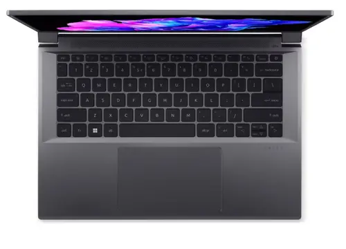 Лаптоп, Acer Swift X 14, SFX14-71G-75L8, Intel Core i7-13700H(3.70GHz up to 5.00GHz, 24MB),14.5" 2.8K OLED (2880x1800) 120Hz, 16GB DDR5, 1024 GB NVMe SSD,RTX 4050 6GB GDDR6, FHD Cam,WiFi 6E, BT 5.1, Micro SD card,Backlit Kbd, Win 11 Home , Steel Gray - image 4