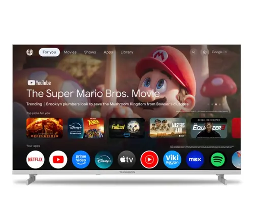 Телевизор, Thomson 40" FHD Google TV; 1920 x 1080 (FHD), DLED, 60 Hz, HDR10, Dolby Audio, Google Cast, DVB-T/T2/C/S/S2, Wi-Fi, Bluetooth, LAN, HDMI 3 (1.4), USB 2 (2.0), Hotel mode, Side Feet, Black - image 1