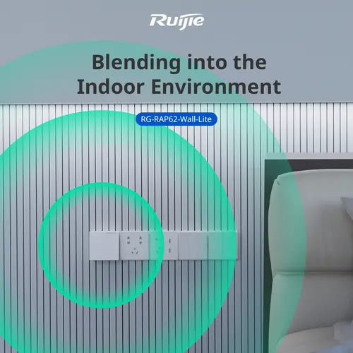 Точка за достъп Ruijie RG-RAP62-Wall-Lite,WiFi 6,AX3000, 1xGbE PoE,1xGbE,стена - 13
