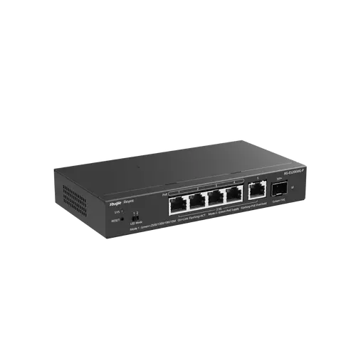 Комутатор Ruijie RG-ES206MG-P, 4x2.5G PoE+, 1x2.5G,1x10G SFP+, 70W, до 16 VLAN - image 2