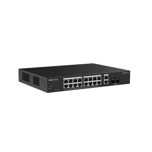 Комутатор Ruijie RG-ES220GS-LP, 18xGbE, 2xSFP, 16x PoE+, 130W, до 16 VLAN - image 2