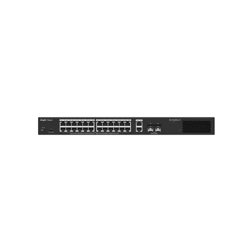 Комутатор Ruijie RG-ES228GS-LP, 24xGbE, 2xSFP, 16x PoE+, 250W, до 16 VLAN - image 1