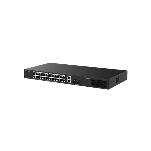Комутатор Ruijie RG-ES228GS-LP, 24xGbE, 2xSFP, 16x PoE+, 250W, до 16 VLAN - image 2