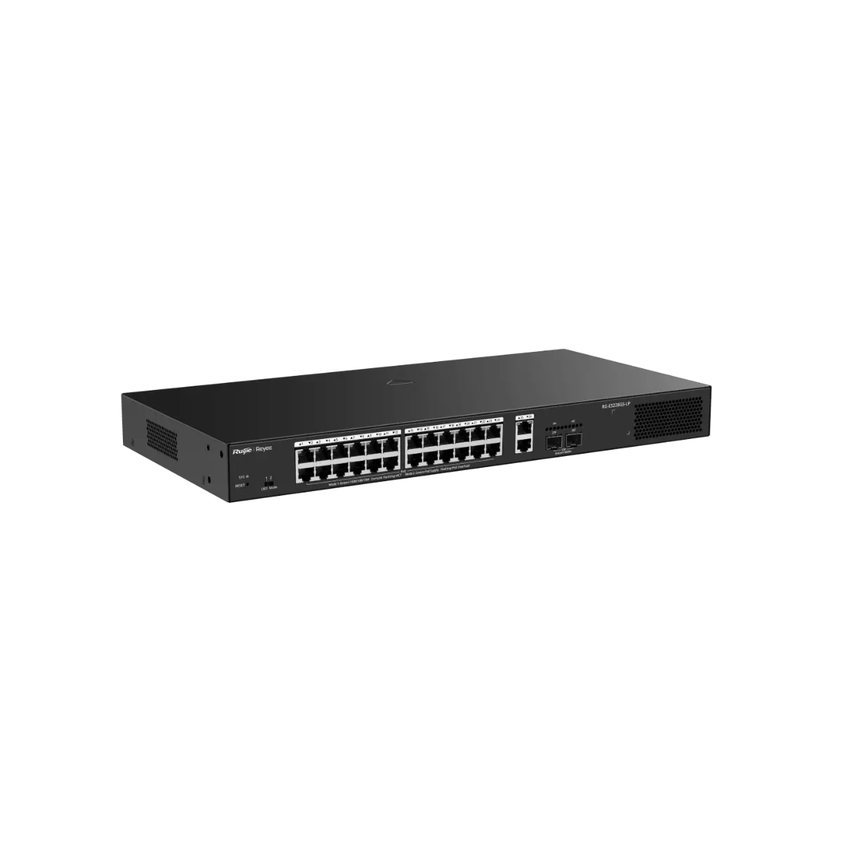 Комутатор Ruijie RG-ES228GS-LP, 24xGbE, 2xSFP, 16x PoE+, 250W, до 16 VLAN - image 3