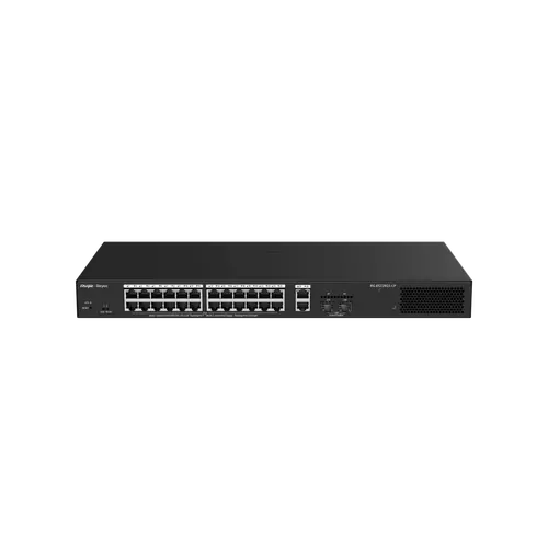 Комутатор Ruijie RG-ES228GS-LP, 24xGbE, 2xSFP, 16x PoE+, 250W, до 16 VLAN