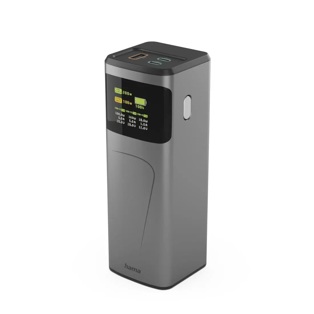HAMA Външна батерия „High Power“, 200 W, 24000 mAh, 2x USB-C, USB-A, бързо зареждане - image 13