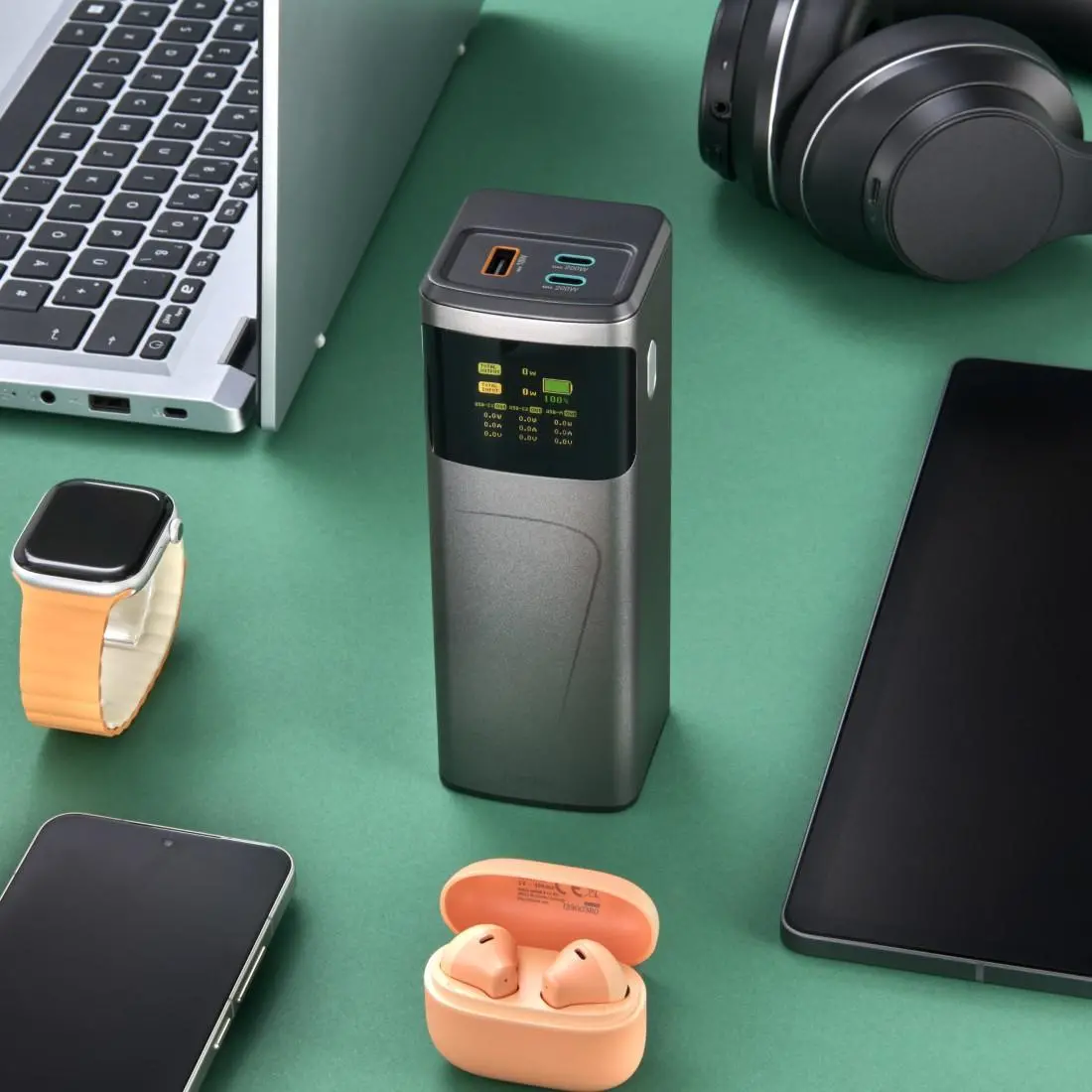 HAMA Външна батерия „High Power“, 200 W, 24000 mAh, 2x USB-C, USB-A, бързо зареждане - image 22