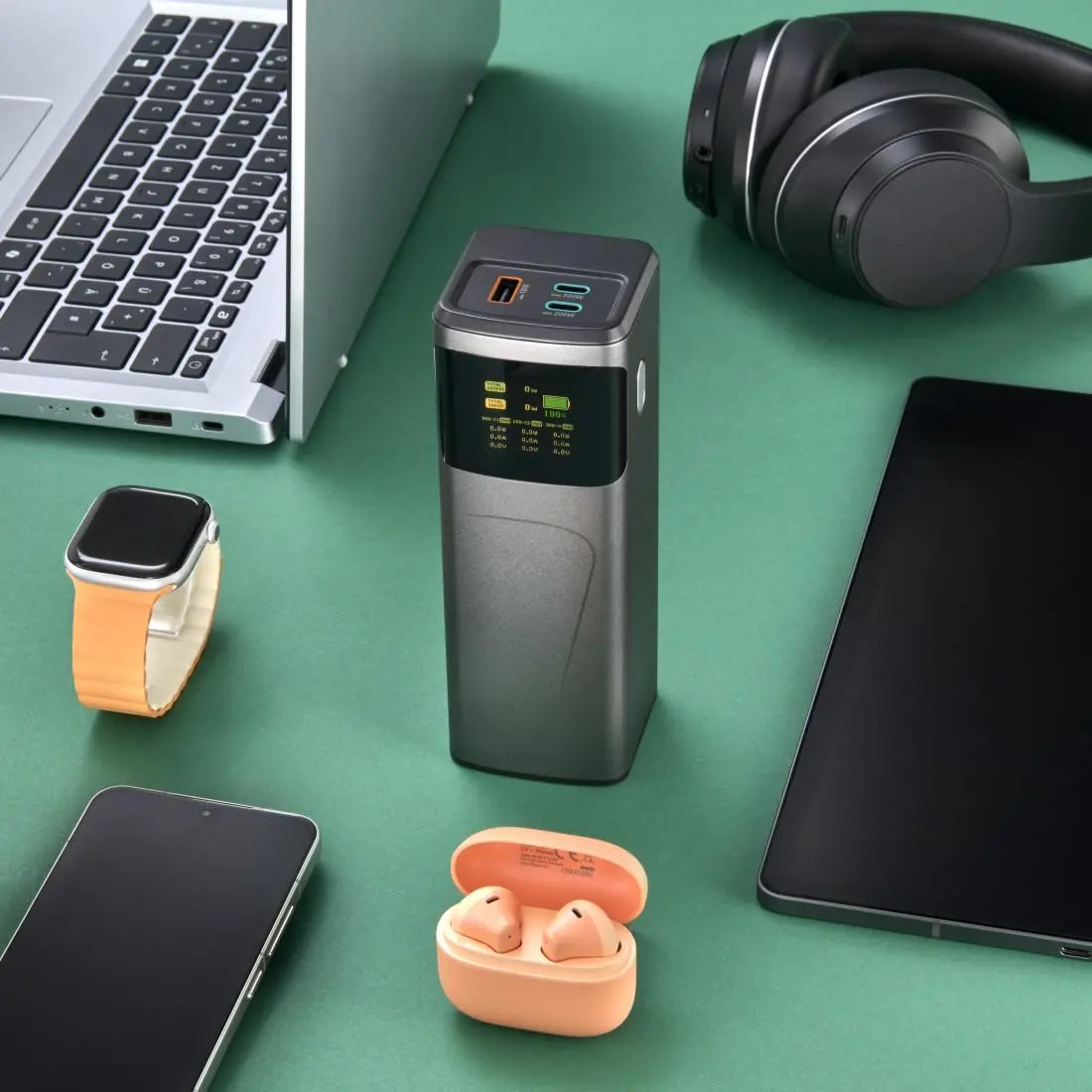HAMA Външна батерия „High Power“, 200 W, 24000 mAh, 2x USB-C, USB-A, бързо зареждане - image 9