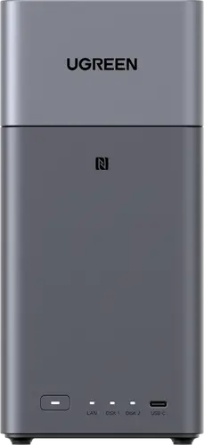 UGREEN 2-Bay RK3576 DDR4X 4GB RAM 32GB eMMC System Drive, 1GbE HDMI 4K 60Hz,no HDDs, DH2300