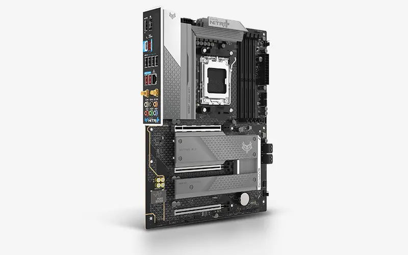 SAPPHIRE AMD B850 AM5 NITRO+ Ryzen R9/R7/R5, 4x DDR5 8000MHz, PCIE 5, 1x M.2 Gen5, 2x M.2 Gen4, LAN 2.5 Gbps, WIFI7, USB, ATX - image 1